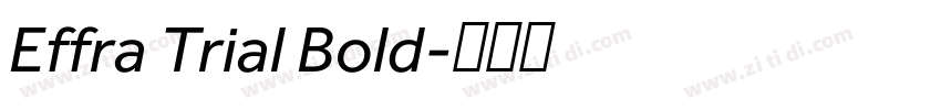 Effra Trial Bold字体转换